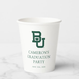 Baylor University BU Logo Graduation Paper Cups