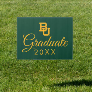 Baylor University BU Logo Graduation Sign