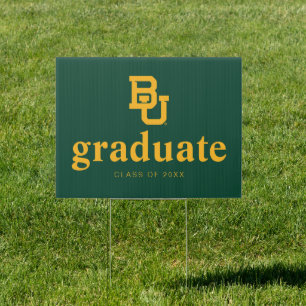 Baylor University BU Logo Graduation Sign