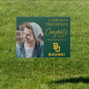 Baylor University BU Logo Graduation Sign