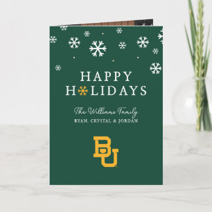Baylor University BU Logo Holiday Card
