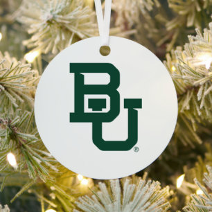 Baylor University BU Logo Holiday Metal Ornament