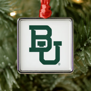 Baylor University BU Logo Holiday Metal Ornament