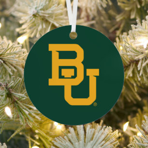 Baylor University BU Logo Holiday Metal Ornament