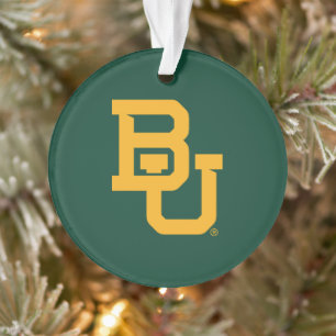 Baylor University BU Logo Holiday Ornament