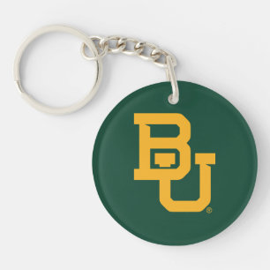 Baylor University BU Logo Keychain