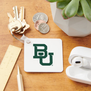 Baylor University BU Logo Keychain