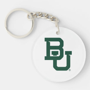 Baylor University BU Logo Keychain