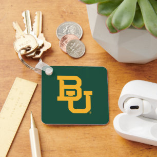 Baylor University BU Logo Keychain