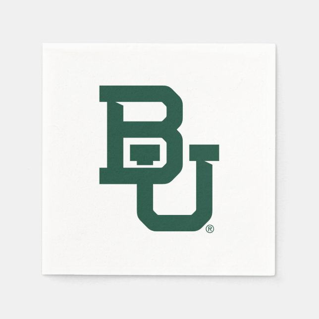 Baylor University BU Logo Napkins (Front)