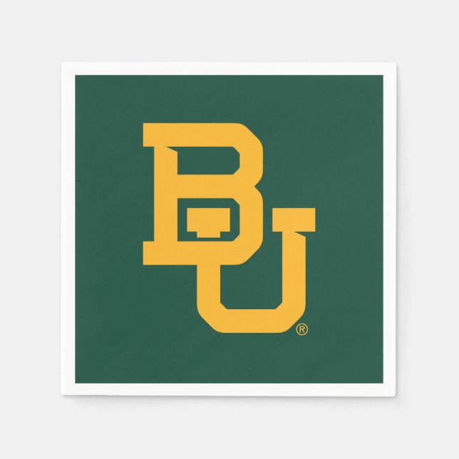 Baylor University BU Logo Napkins (Front)