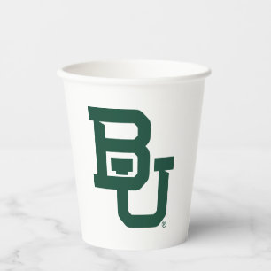 Baylor University BU Logo Paper Cups