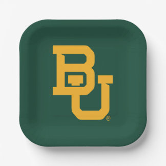 Baylor University BU Logo Paper Plates