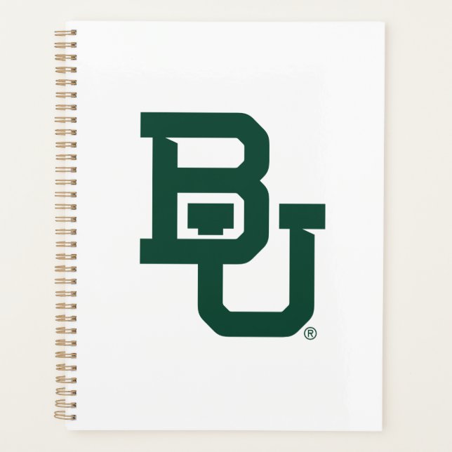 Baylor University BU Logo Planner (Front)