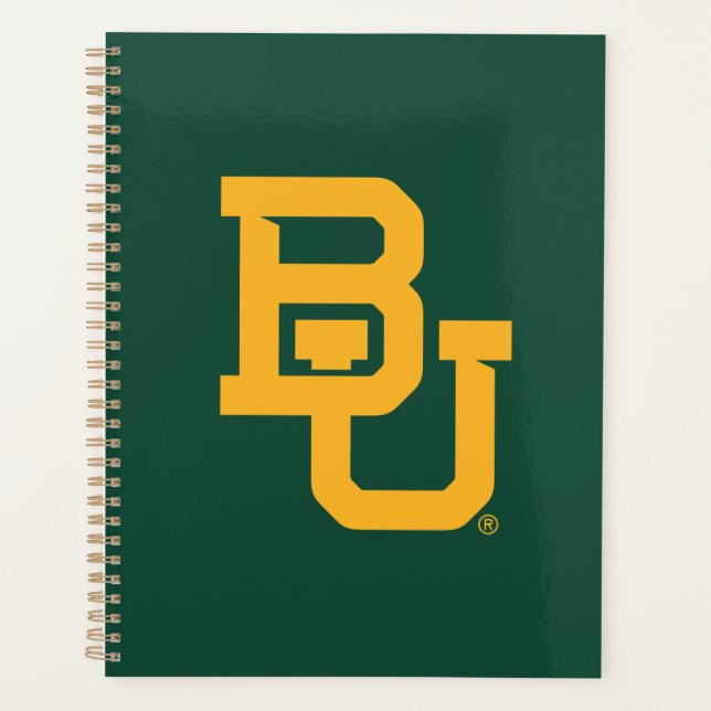 Baylor University BU Logo Planner (Front)