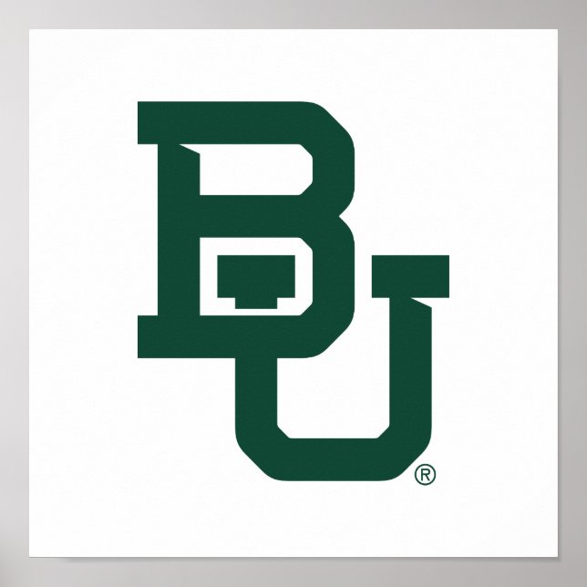 Baylor University BU Logo Poster (Front)