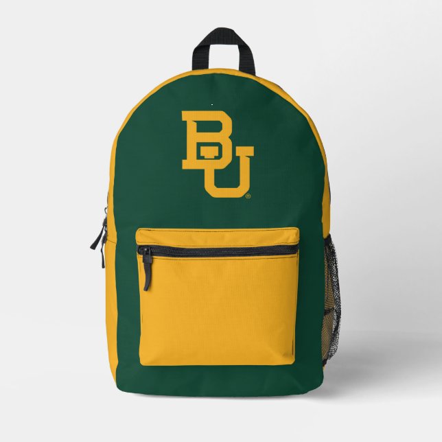 Baylor University BU Logo Printed Backpack (Front)