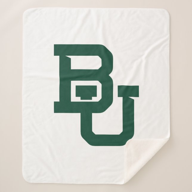 Baylor University BU Logo Sherpa Blanket (Front)