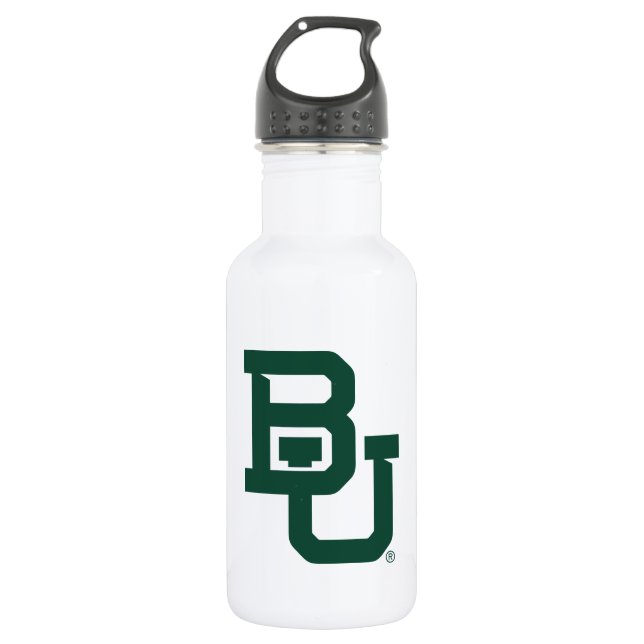 Baylor University BU Logo Stainless Steel Water Bottle (Front)