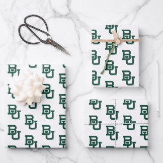 Baylor University BU Logo Wrapping Paper Sheets