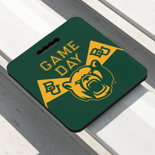 Baylor University Game Day Seat Cushion (In Situ)