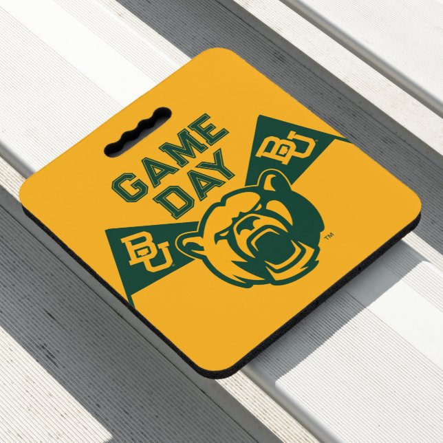 Baylor University Game Day Seat Cushion (In Situ)