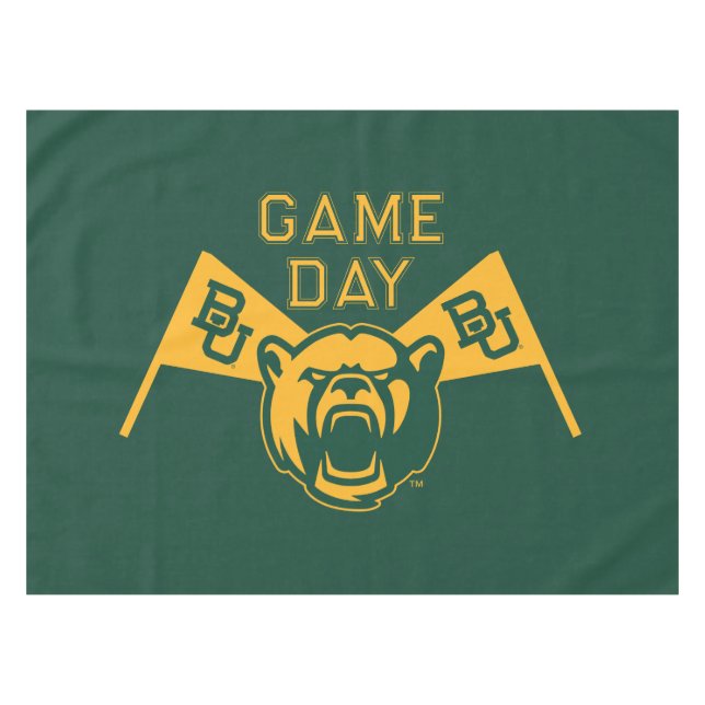 Baylor University Game Day Tablecloth (Front (Horizontal))