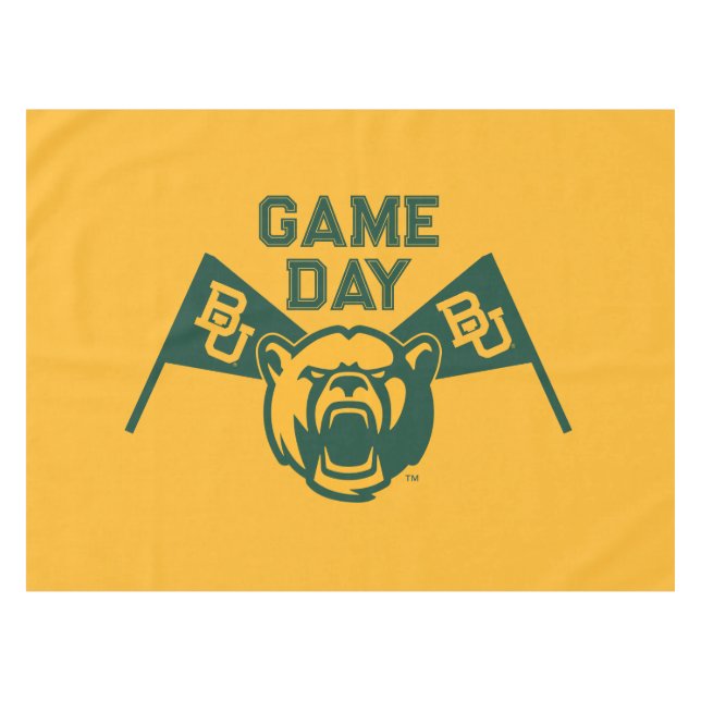 Baylor University Game Day Tablecloth (Front (Horizontal))