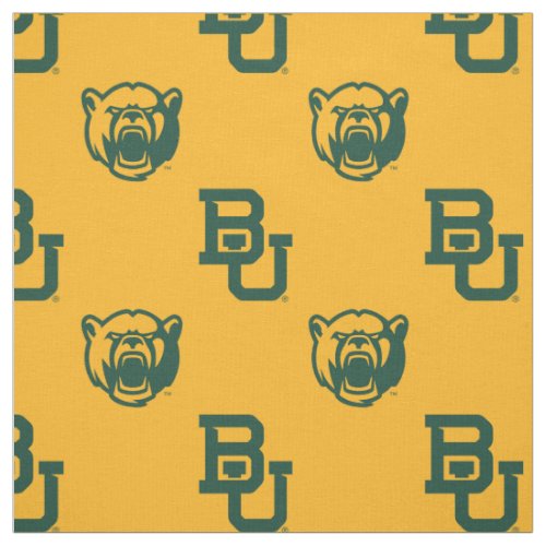 Baylor University Gold Pattern Fabric