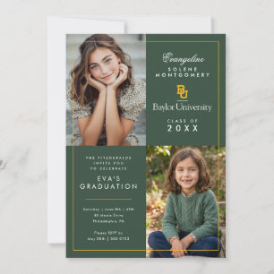 Baylor University Graduation Invitation