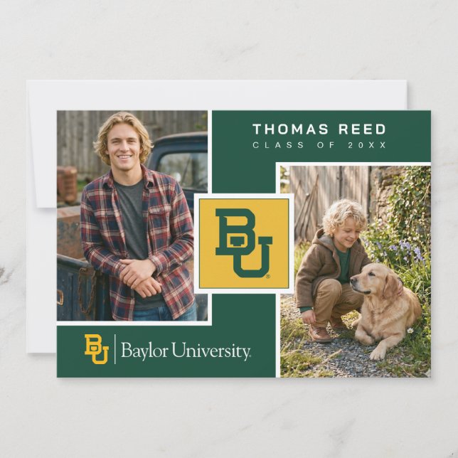 Baylor University Graduation Invitation (Front)