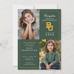 Baylor University Graduation Invitation