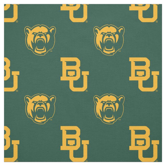 Baylor University Green Pattern Fabric (Swatch)