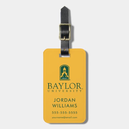 Baylor University Institutional Mark Luggage Tag