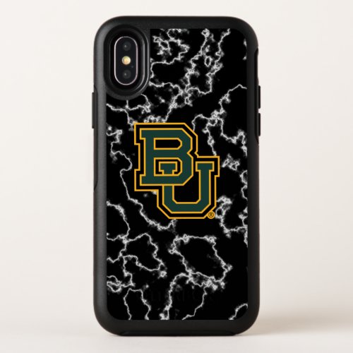 Baylor University Logo Black Marble OtterBox Symmetry iPhone X Case