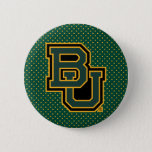 Baylor University Polka Dot Pattern Button at Zazzle