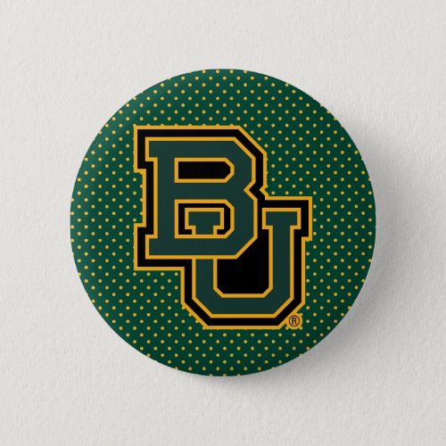 Baylor University Polka Dot Pattern Button