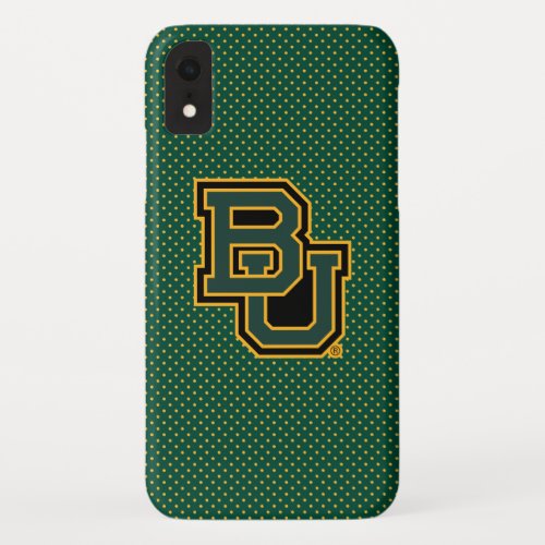 Baylor University Polka Dot Pattern iPhone XR Case