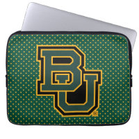 Baylor University Polka Dot Pattern Laptop Sleeve
