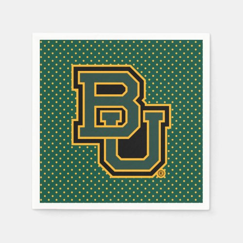 Baylor University Polka Dot Pattern Napkins