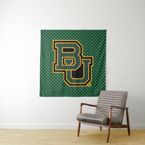 Baylor University Polka Dot Pattern Tapestry