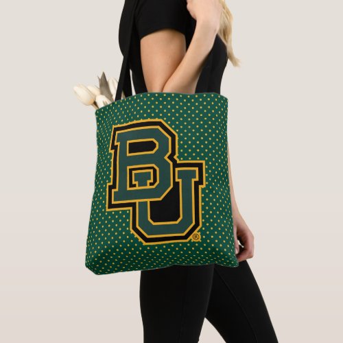 Baylor University Polka Dot Pattern Tote Bag