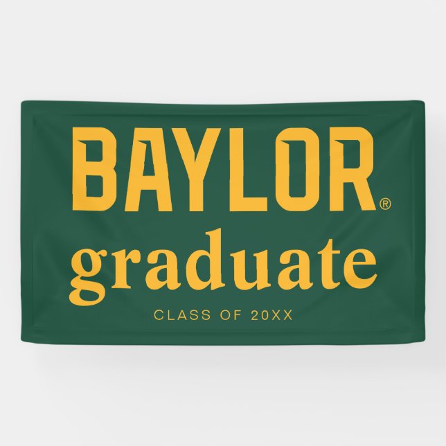 Baylor University Wordmark Gradaution Banner (Horizontal)