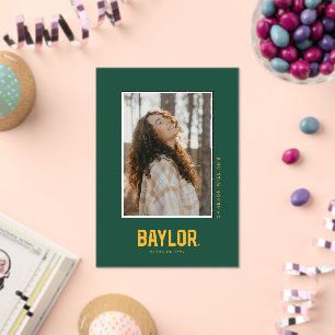 Baylor University Wordmark Graduation Acrylic Invitations