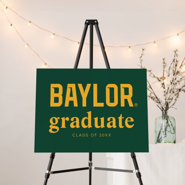 Baylor University Wordmark Graduation Foam Board (In Situ (Stand))
