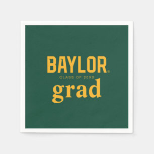 Baylor University Wordmark Graduation Napkins