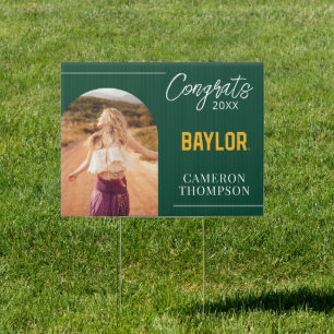 Baylor University Wordmark Graduation Sign