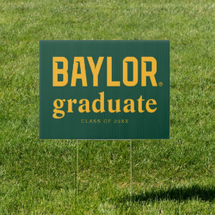 Baylor University Wordmark Graduation Sign
