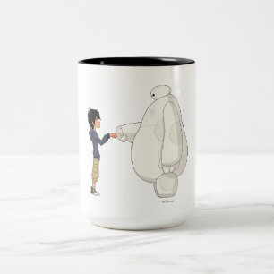 Baymax and Hiro Fist Bump Two-Tone Coffee Mug