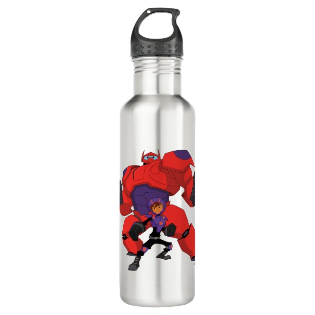 Baymax and Hiro Stainless Steel Water Bottle (Front)